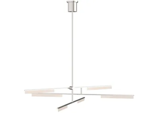 KLEE - 6-Light Chandelier in Polished Nickel _ Visual Comfort Europe